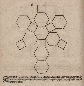 Netontwerp van een afgeknotte octaëder